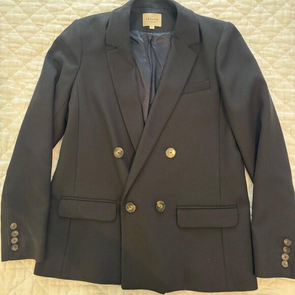 Sezane Christie Jacket - Size 36 - Black - Picture 4 of 5